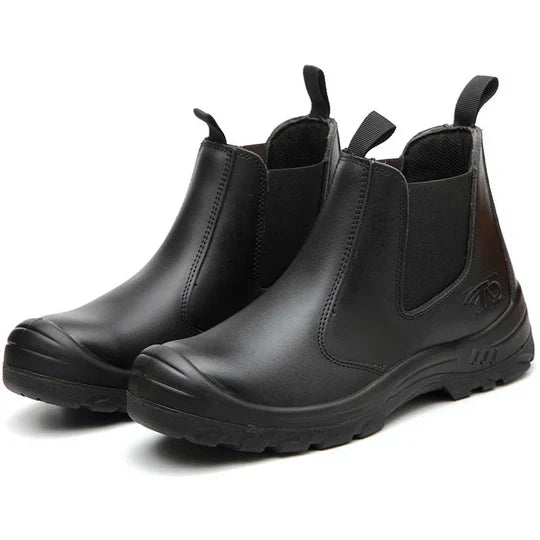 Steel Toe Work Boots with Arch Support & Cushioned Insole for Construction & Warehouse | Thomler