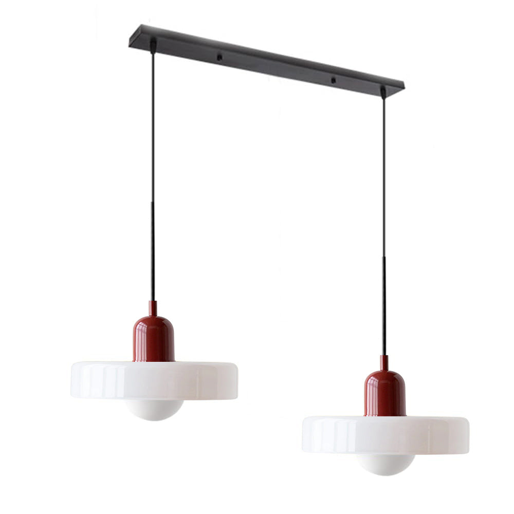 Pendant Light Glass Double Shade G9 35.0 cm Dining Room Kitchen Island Ceiling Fixture Modern Hanging Lamp | Thomler