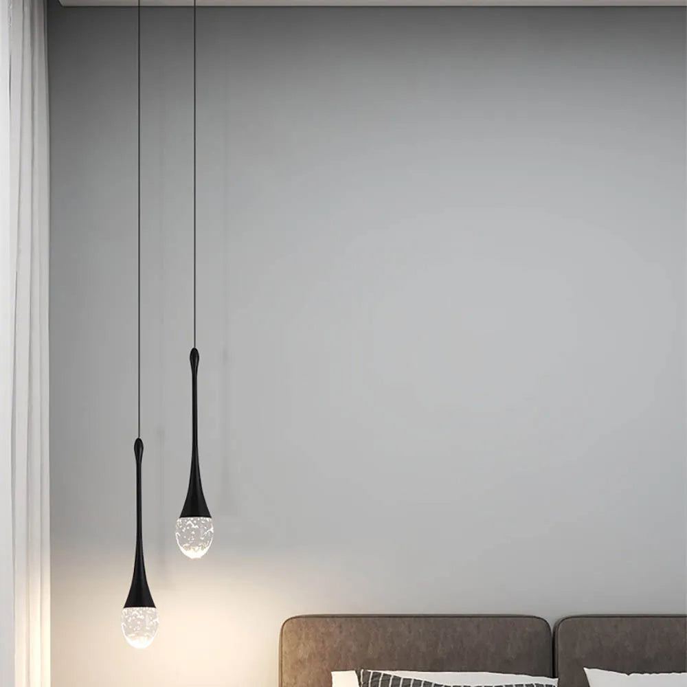 Teardrop Glass Ceiling Light with Cozy Illumination for Dining Room & Living Space | Thomler