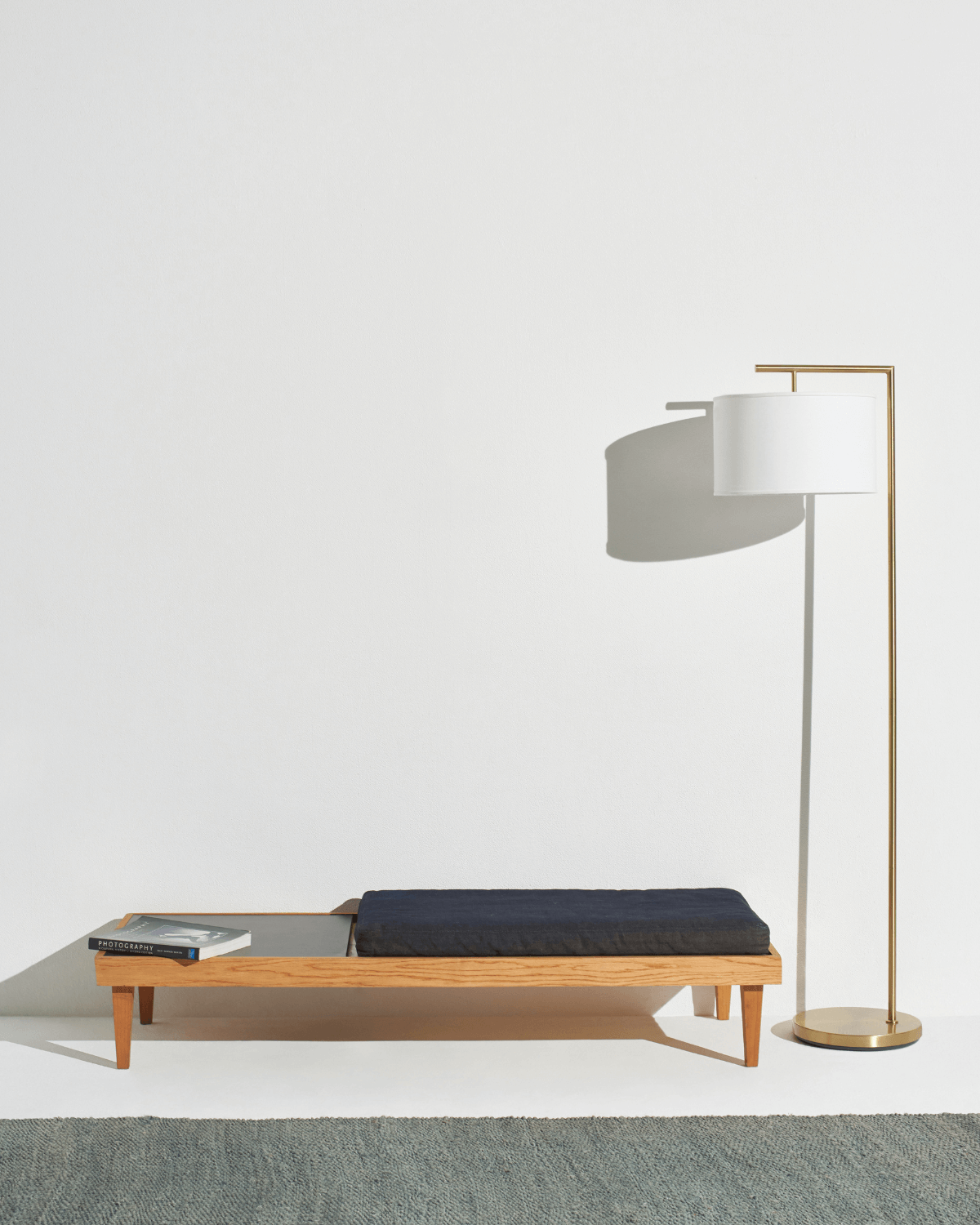 Vloerlamp Modern Met Stoffen Kap 152cm LED Zwart Messing Nikkel | Sansoti