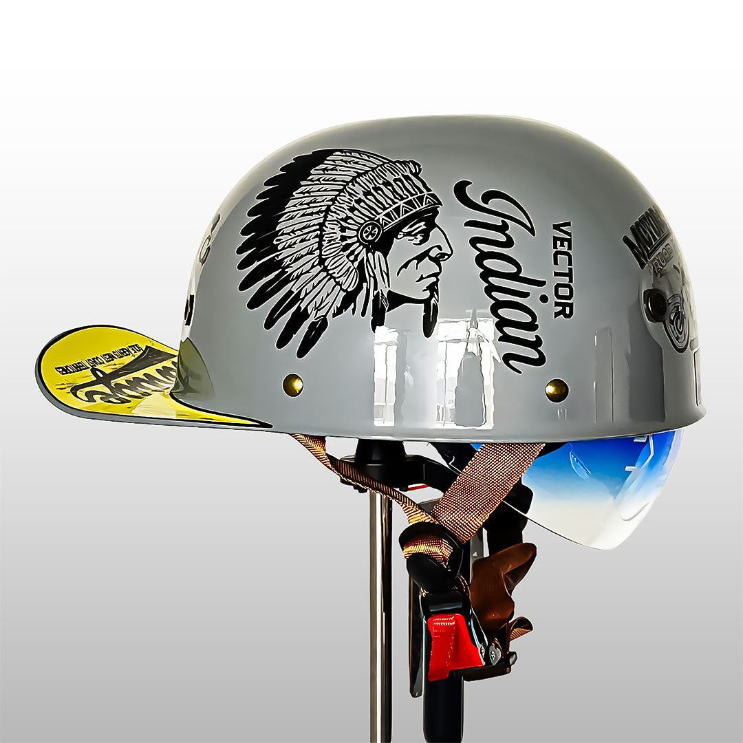 DOT-Certified Motorcycle Half Helmet with Baseball Cap Style for Urban Riding and Commuting | Thomler