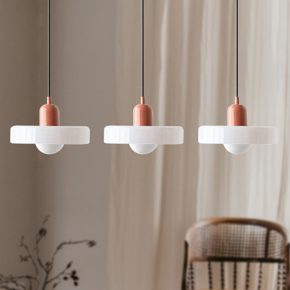 Pendant Light Glass Shade 30.0 cm Bedroom Bedside Hanging Lamp Modern Minimalist Nordic Style Adjustable Ceiling Light | Thomler