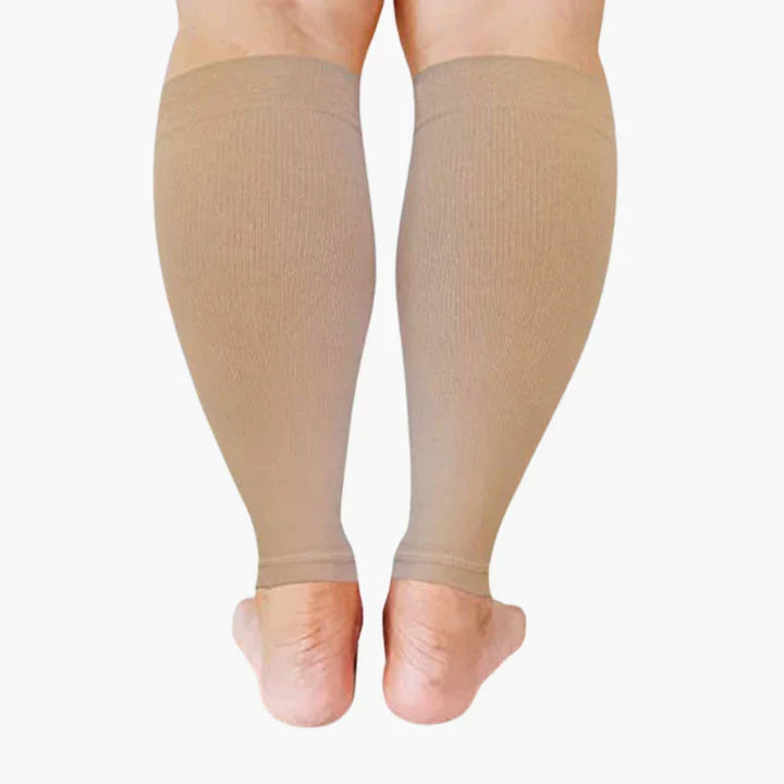 Compression Leg Sleeves for Circulation Support & Swelling Relief | Open-Toe Graduated Compression Calf Sleeves for Edema | Breathable | Thomler