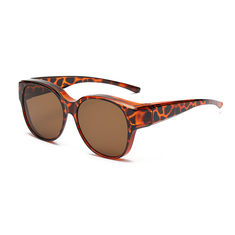 Polarized Over-Prescription-Glasses Sunglasses UV400 Cat-Eye Wraparound Shades for Eyeglass Wearers Driving Outdoor Sports Women Men | Thomler