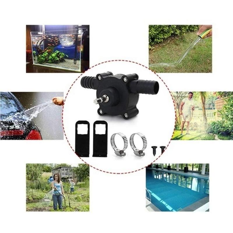 Drill-Powered Water Pump Attachment – Portable Transfer Tool for Garden & Outdoor Use | Thomler
