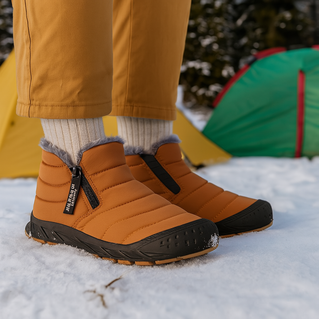 Men's & Women's Insulated Waterproof Winter Boots with Side Zipper for Snow & Ice | Fleece-Lined Slip-Resistant Shoes for Hiking, Walking | Thomler