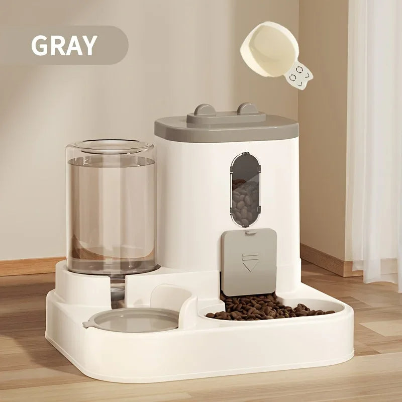 Gravity-Fed Dual Bowl Pet Station – No-Power Food & Water System for Dogs & Cats | Thomler
