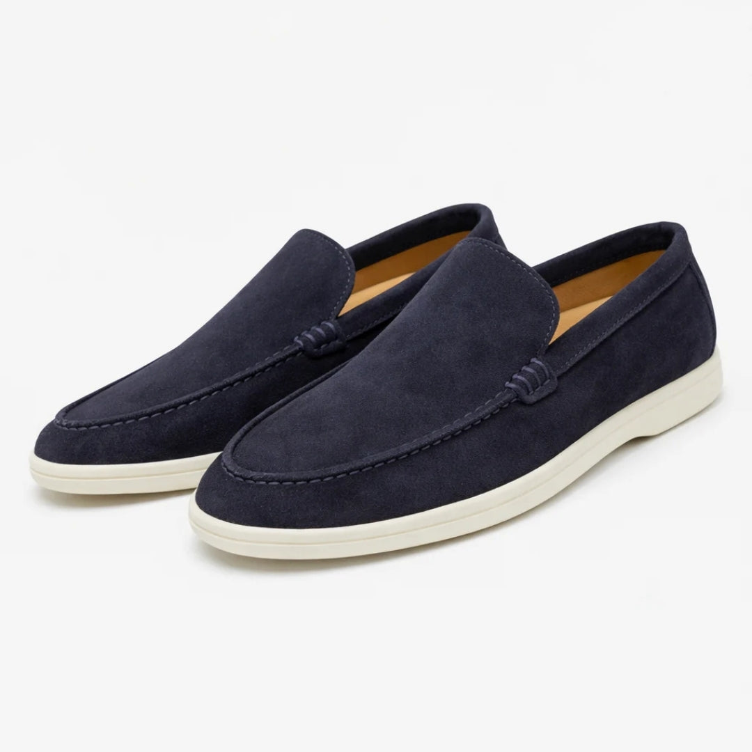 Men's Slip-On Loafers Suede-Look Casual Dress Shoes for Everyday Comfort & Style | Thomler