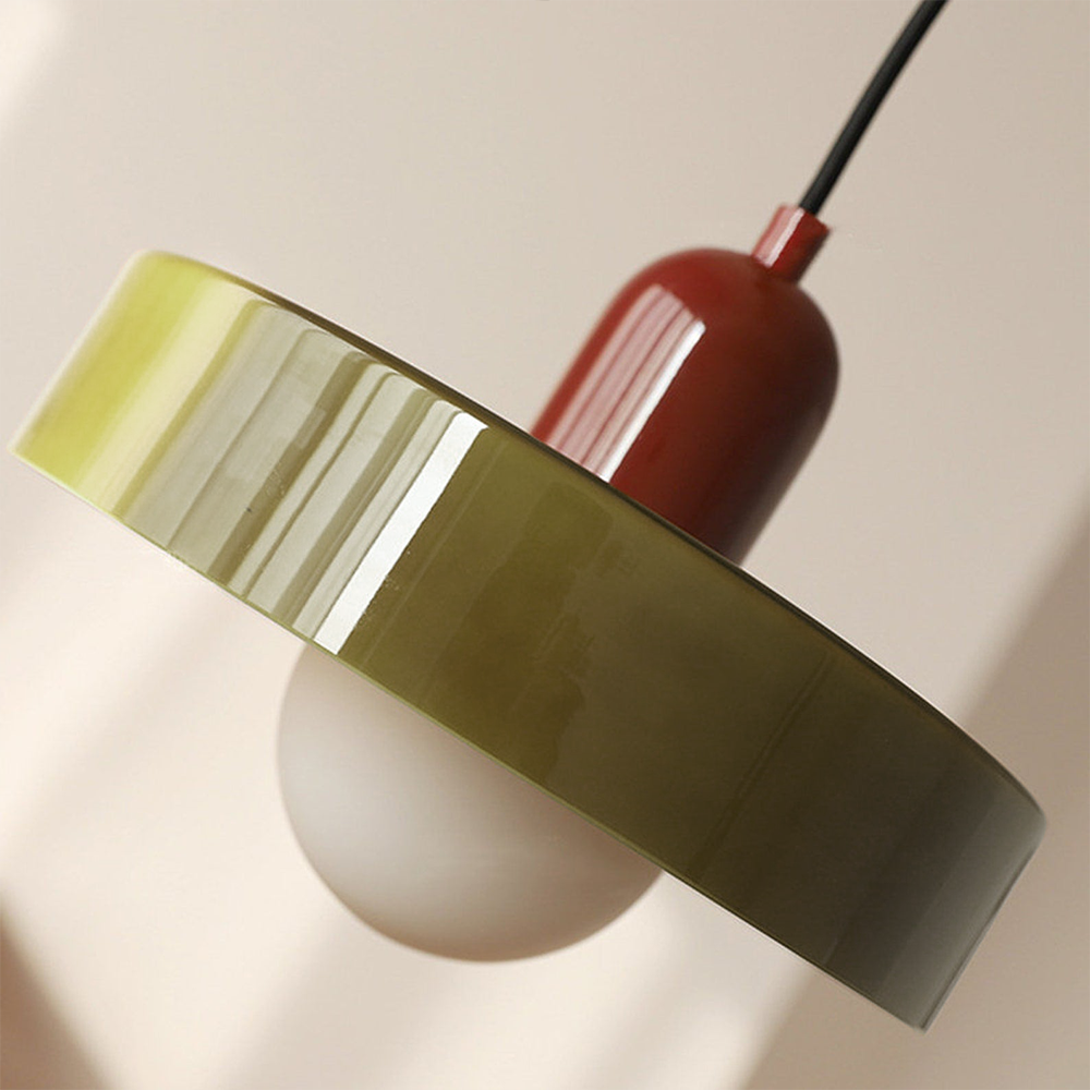 Pendant Light Glass Shade G9 15W Retro Kitchen Dining Room Hanging Ceiling Lamp Colourful Modern Interior Lighting | Thomler