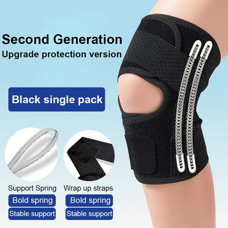 Adjustable Compression Knee Sleeve with Hook-and-Loop Support System for Running, Sports & Daily Stability | Thomler