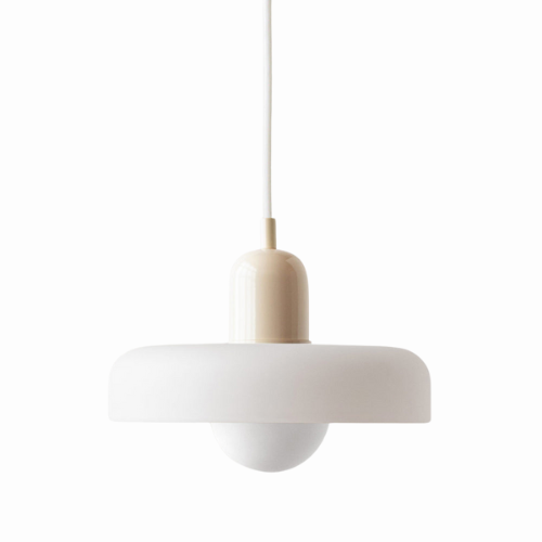 Glass Disc Pendant Light with Adjustable Cord – Modern Ceiling Fixture for Dining Room, Kitchen Island & Living Room | Thomler