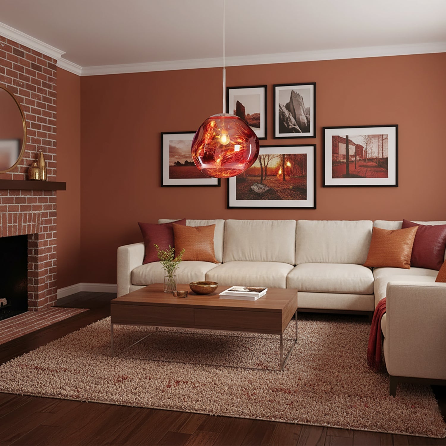 Pendant Lamp Metal 11 in Adjustable Ceiling Light Silver Gold Rose Gold Smoky Gray | Thomler