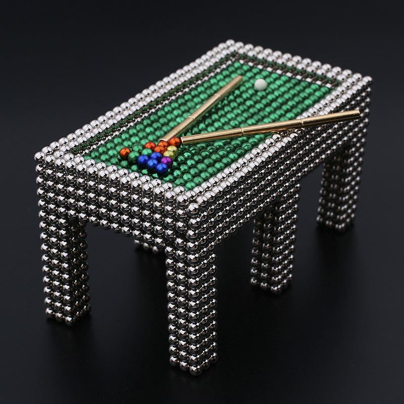 Magnetic Desk Spheres Stress Relief Fidget Set with 216 Mini Building Balls for Creative Puzzle Play Adults Kids STEM Toy | Thomler