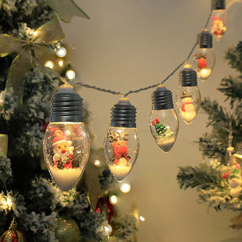 Holiday LED String Lights with Festive Icon Decorations – 10 LED USB Powered Christmas Light Strand | Thomler