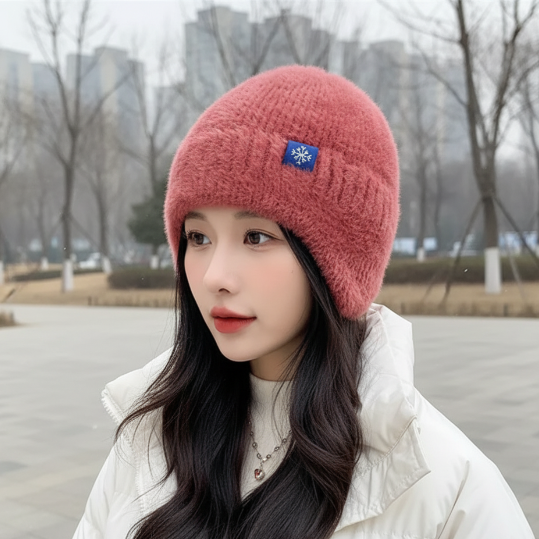 Knit Beanie with Ear Flaps for Women – Soft Fleece-Lined Winter Hat for Cold Weather, Outdoor Activities & Daily Wear | Thomler