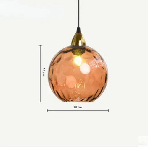 Glass Globe Pendant Light Fixture Modern Hanging Ceiling Lamp for Dining Room Kitchen Island Bedroom Living Room Decorative Suspended | Thomler