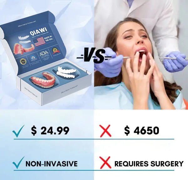 Removable Cosmetic Teeth Veneers for Adults – Instant Smile Enhancer with Silicone Liner, Reusable Snap-On Dental Cover for Natural Look | Thomler