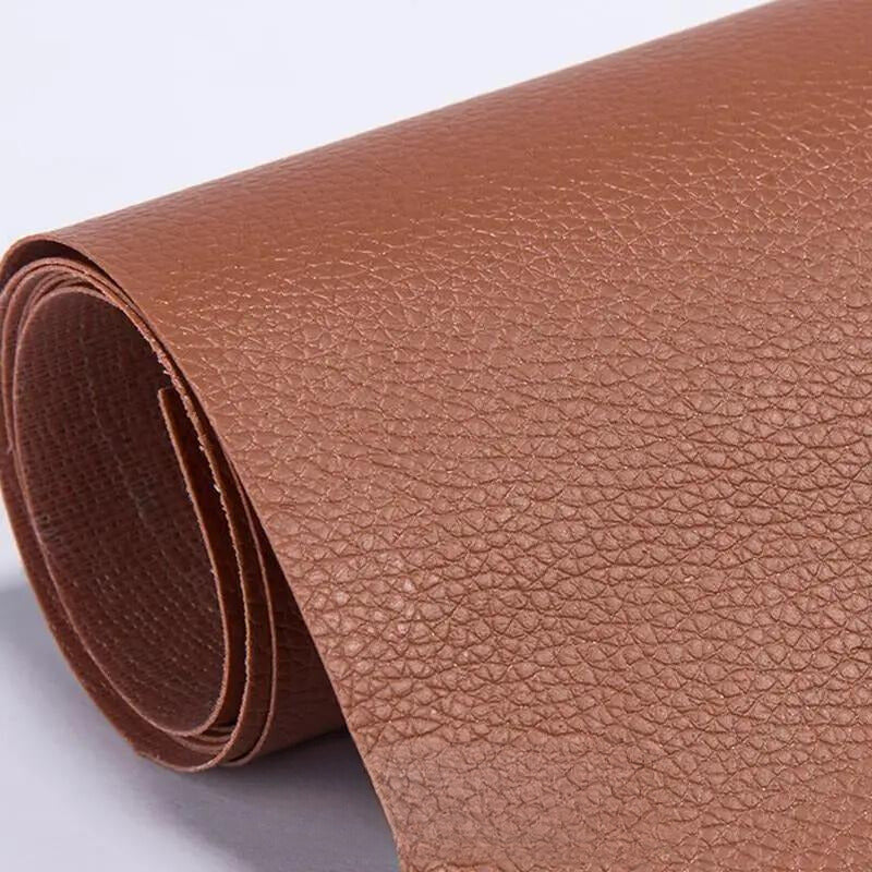 Peel-and-Stick Leather Repair Patches for Furniture, Car Seats & Bags – Cut-to-Fit, Waterproof Vinyl Sheet 20×54 in | Thomler