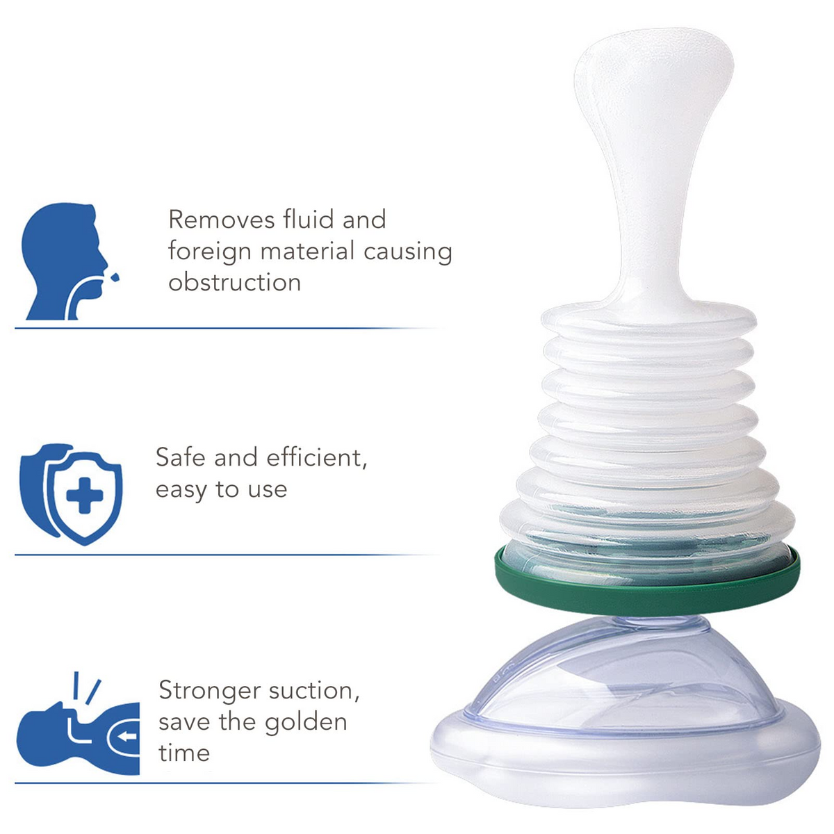 Manual Airway Relief Device with Reusable Masks for Adults & Kids | Thomler