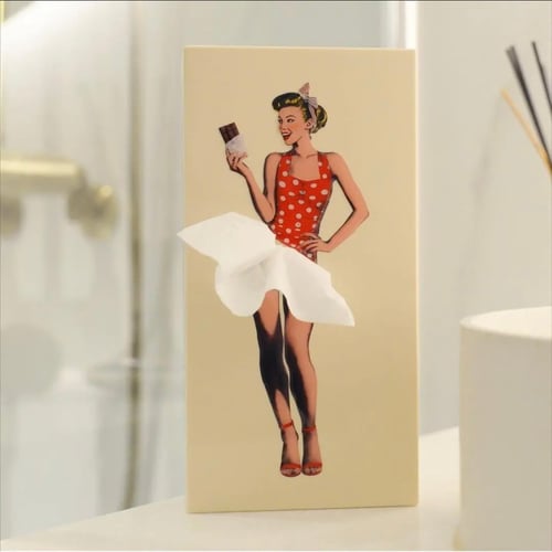 Boxgella – Retro Tissue Deko-Box | 2+1 GRATIS