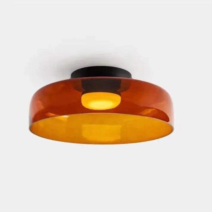 Layered Glass Ceiling Light with Adjustable LED – Contemporary Nordic Fixture for Dining and Living Rooms | Thomler