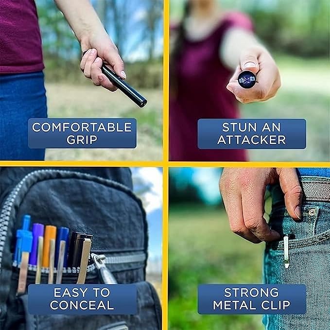 USB Rechargeable Personal Safety Device Disguised as Writing Instrument for Self-Defense Pocket Carry | Thomler