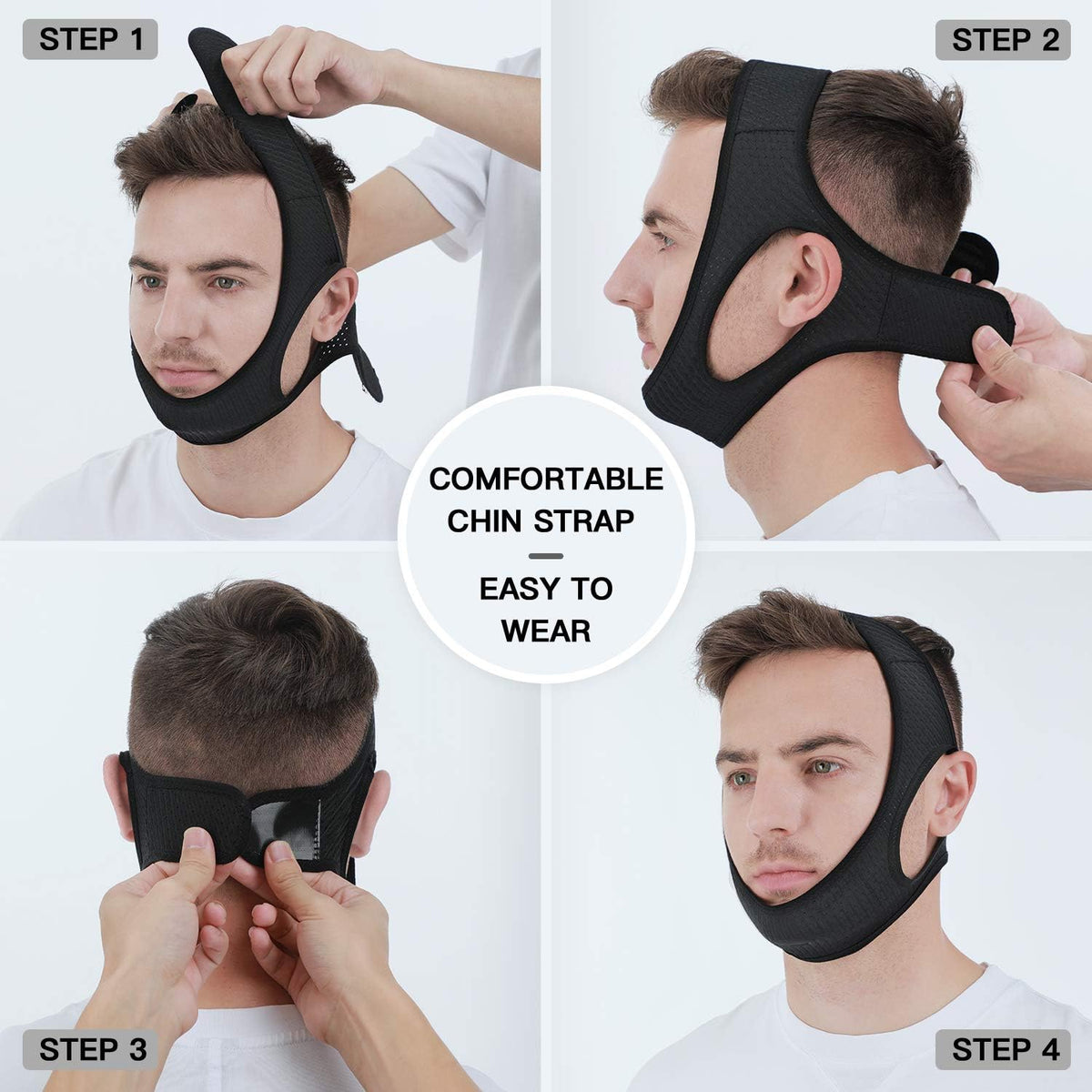 Jaw Support Sleep Band for Mouth Breathing & Nighttime Noise – Adjustable Comfort Strap for Men Women Kids | Thomler