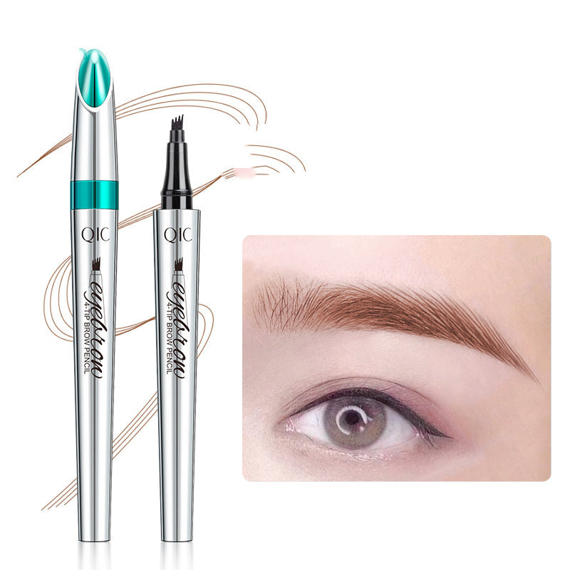 Four-Prong Precision Brow Defining Pencil with Long-Lasting 36-Hour Wear for Natural Hair-Like Strokes and Fuller Arches | Thomler