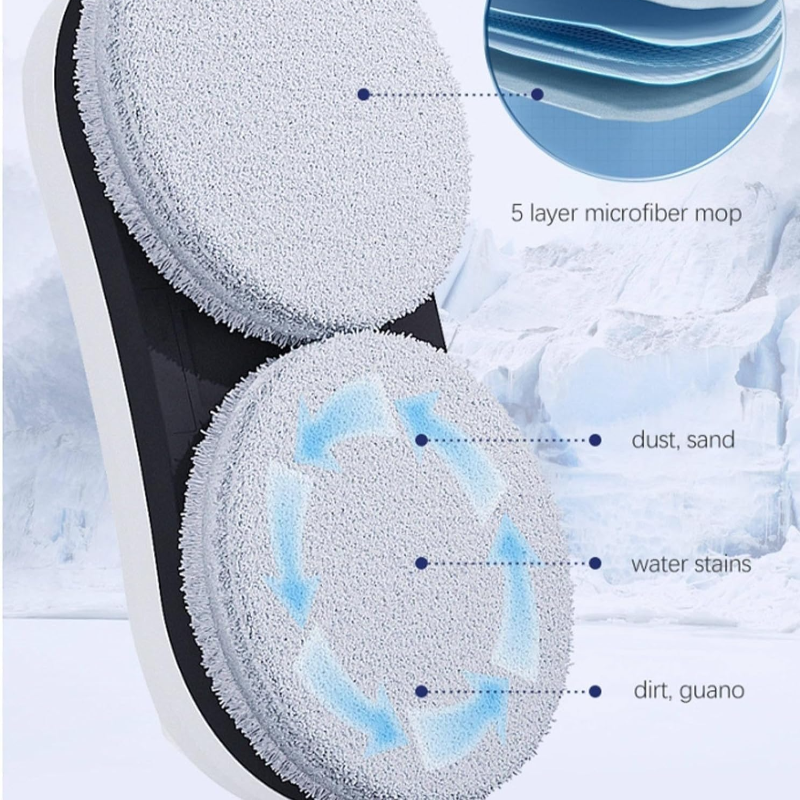 Automatic Glass Cleaner Robot with Spray System for Windows, Mirrors & Glass Doors – Remote Control & Edge Sensors | Thomler