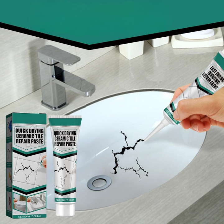 Tile Repair Paste Quick-Drying 100 ml Waterproof Ceramic Porcelain Marble Wall Floor Restoration DIY Kit | Thomler