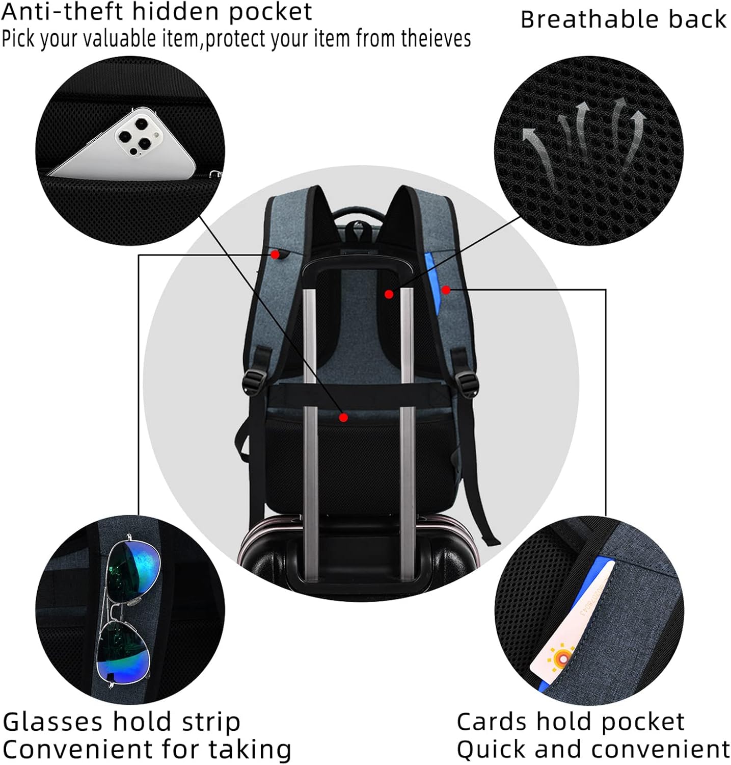 Tech-Ready Laptop Backpack with Charging Port, Anti-Theft Pocket & Multi-Day Compartments for Commute & Travel | Thomler