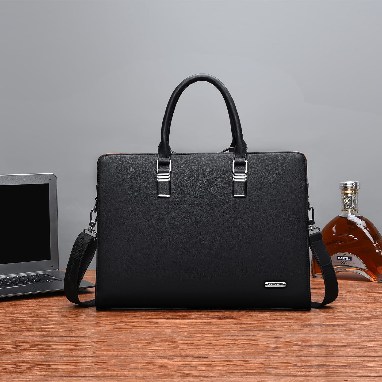 Executive Leather Laptop Bag 15.6-Inch for Work Travel School Office Business Men Women Professionals | Thomler