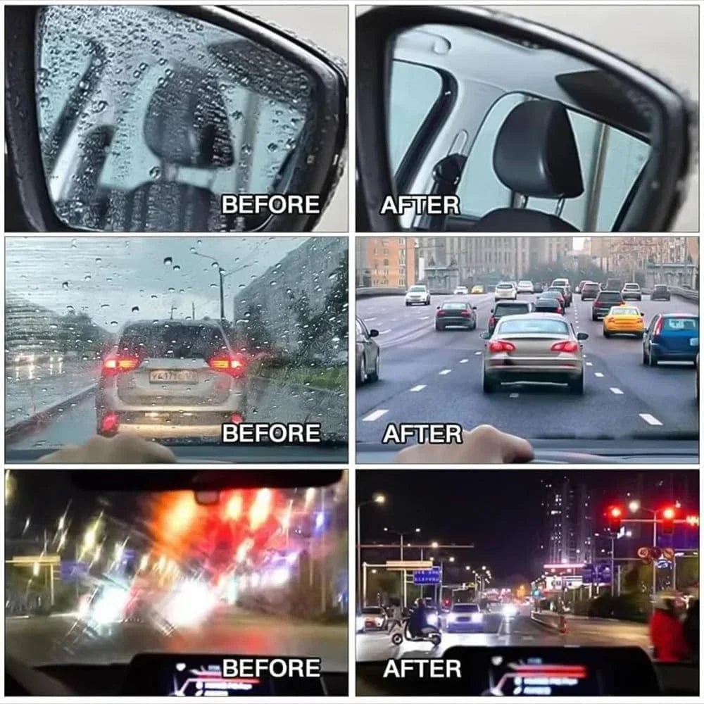Windshield Oil Film Remover Brush with Hydrophobic Coating for Cars – Cleans Glass, Mirrors & Windows Fast | Thomler