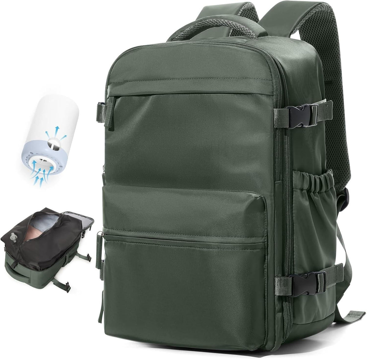 Compressible Laptop Backpack with Built-In Vacuum System for Work & Weekend Getaways | Thomler