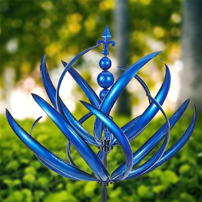 Spinning Wind Sculpture for Yard & Patio – 3D Kinetic Metal Spinner with 360° Motion | Thomler