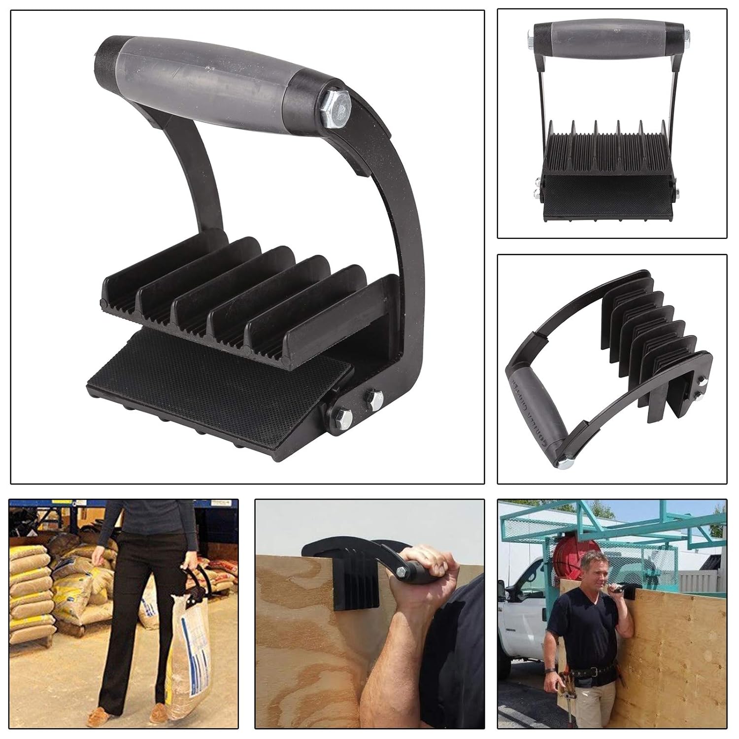 Sheet Material Lifting Handle One-Hand Plywood Drywall Grip Tool for Construction Carpentry Renovation Projects Ergonomic Heavy Duty | Thomler