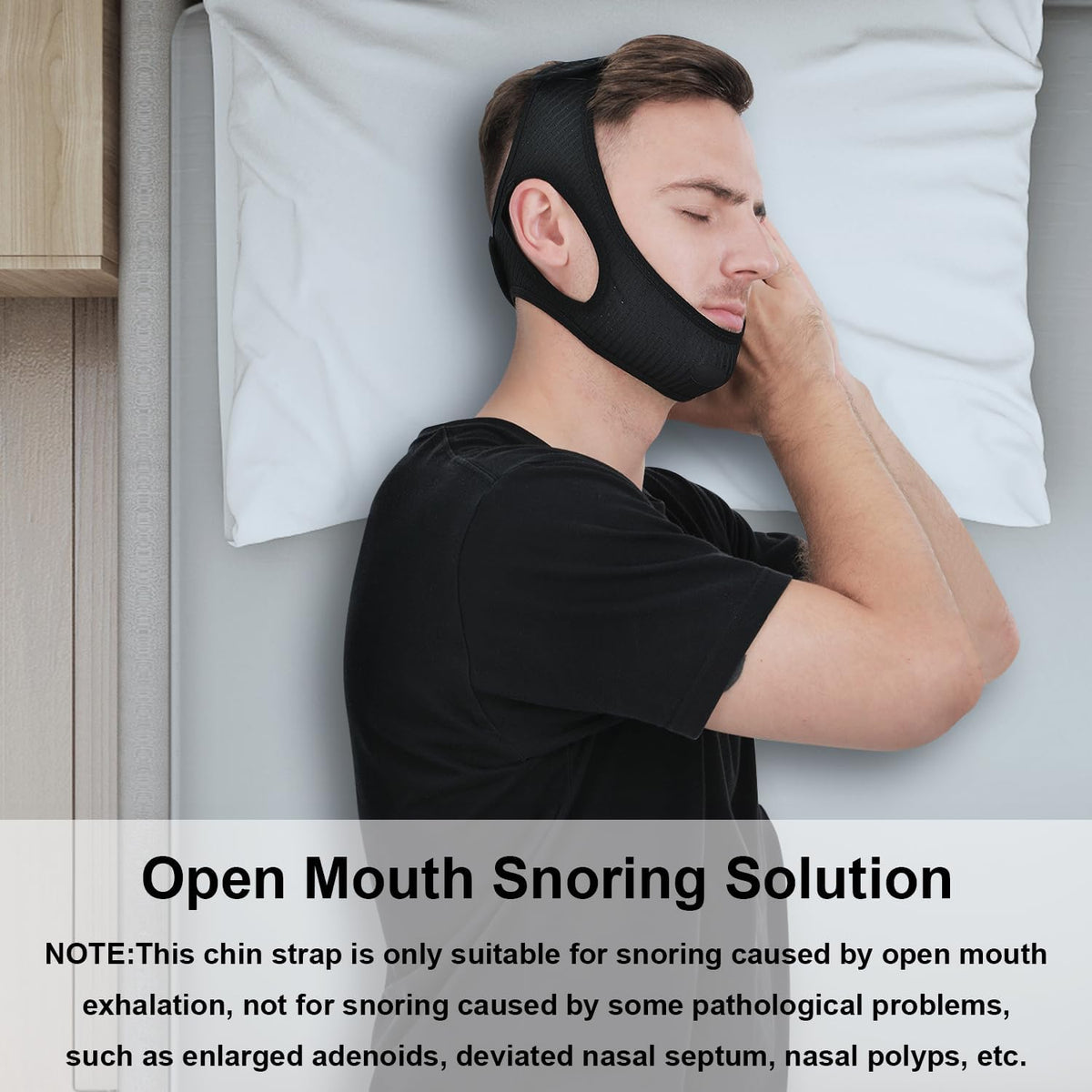 Jaw Support Sleep Band for Mouth Breathing & Nighttime Noise – Adjustable Comfort Strap for Men Women Kids | Thomler