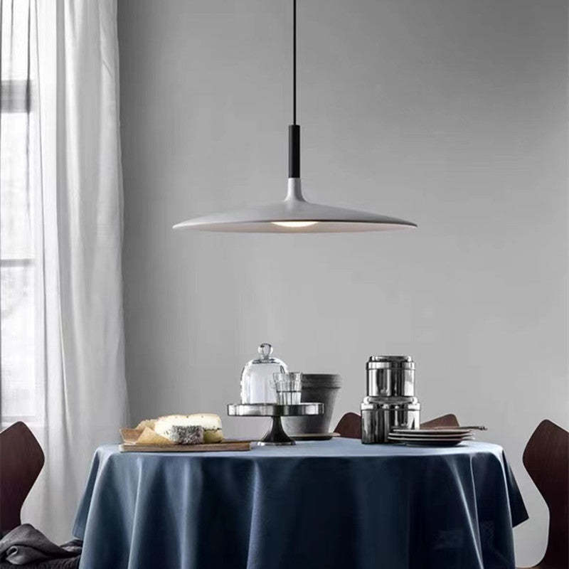 Industrial Modern Hanging Ceiling Fixture with LED – Round Metal Shade for Dining Room & Bedroom | Thomler