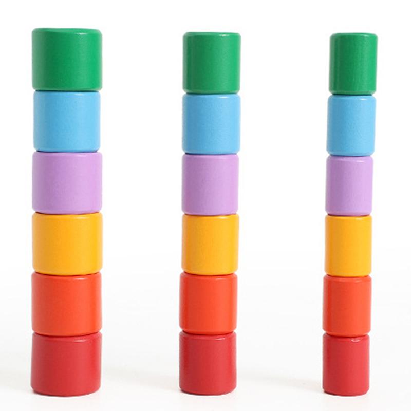 Turtle Stacking Game for Toddlers – Wooden Balance Blocks for Hand-Eye Coordination & Fine Motor Skills Ages 3+ | Thomler