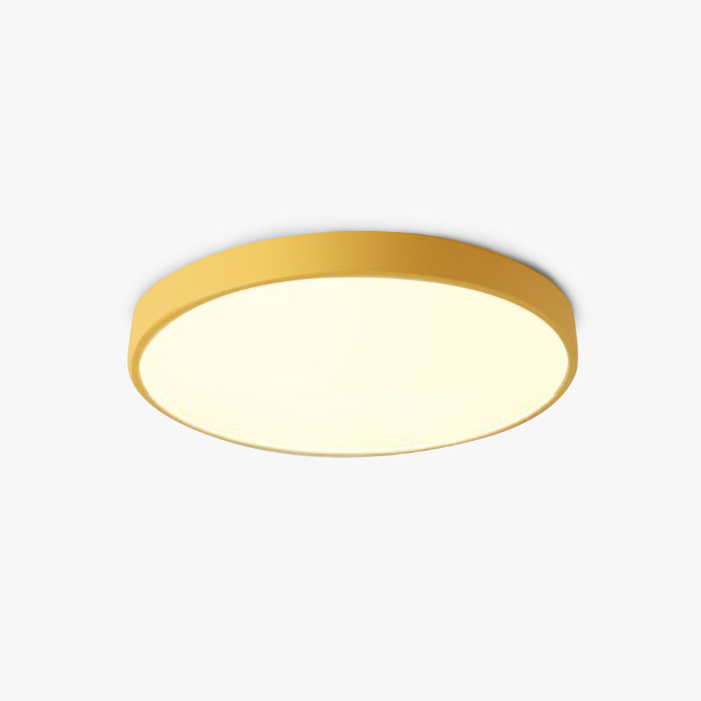 Modern Round LED Flush Mount Ceiling Light for Bedroom & Living Room – Vibrant Colors | Thomler