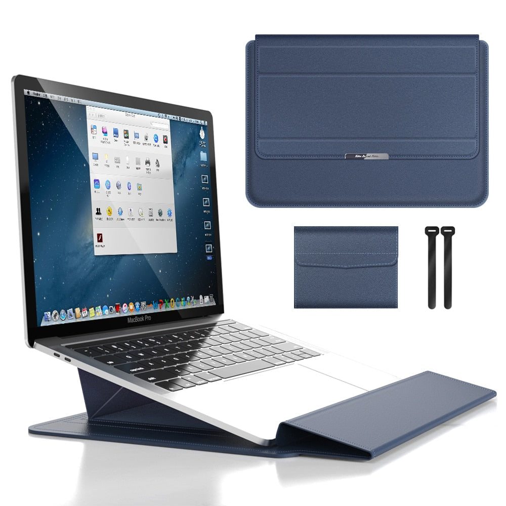 Laptop Sleeve Foldable Stand For 11–16 Inch Laptops Ergonomic Portable Protective Case Travel Work Accessory | Thomler