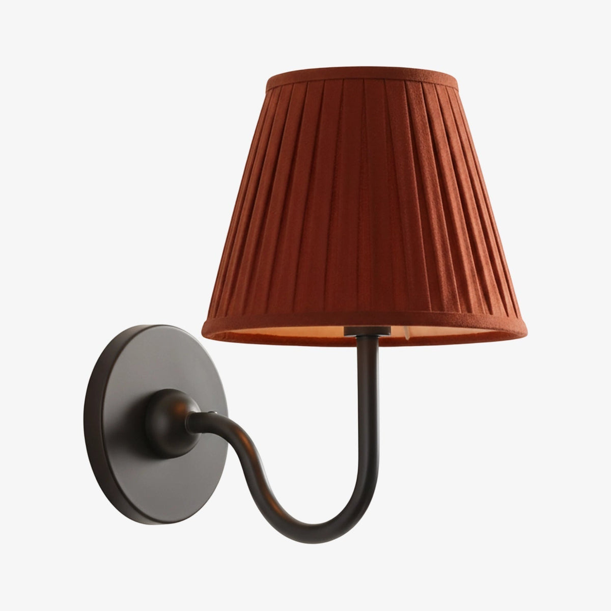 Brass Sconce with Fabric Drum Shade – 1 or 2 Light Hardwired Fixture for Bedroom, Hallway & Living Room | Thomler