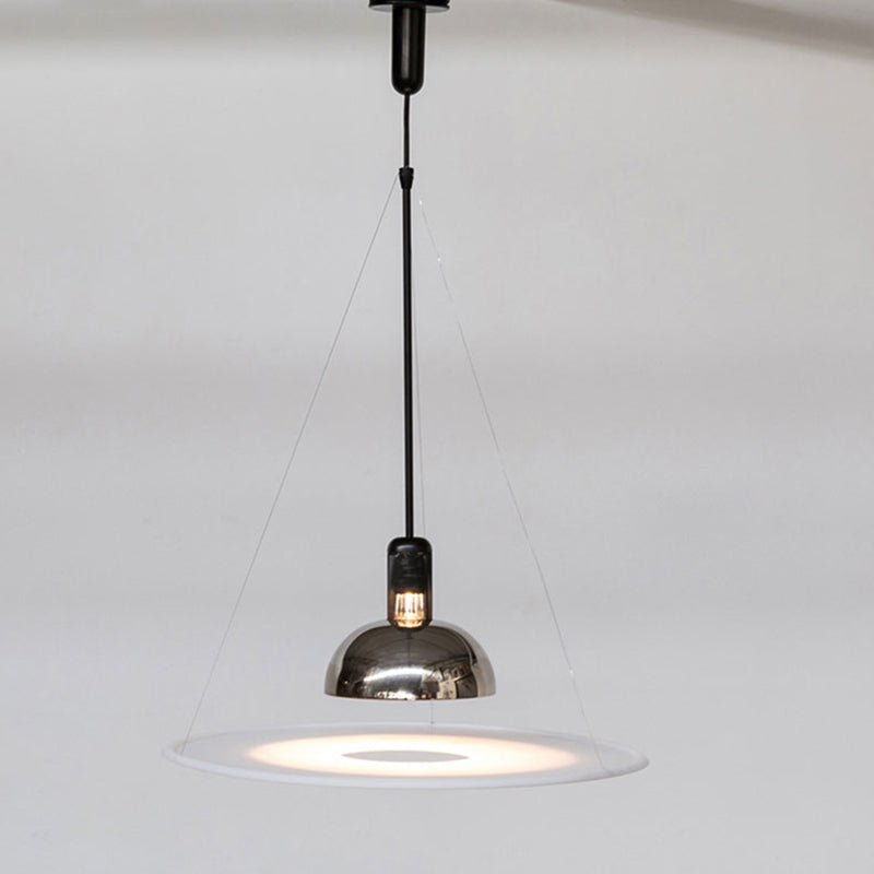 Contemporary Bell-Shaped Glass Pendant Light with Metal Canopy for Kitchen Island & Dining Room | Thomler