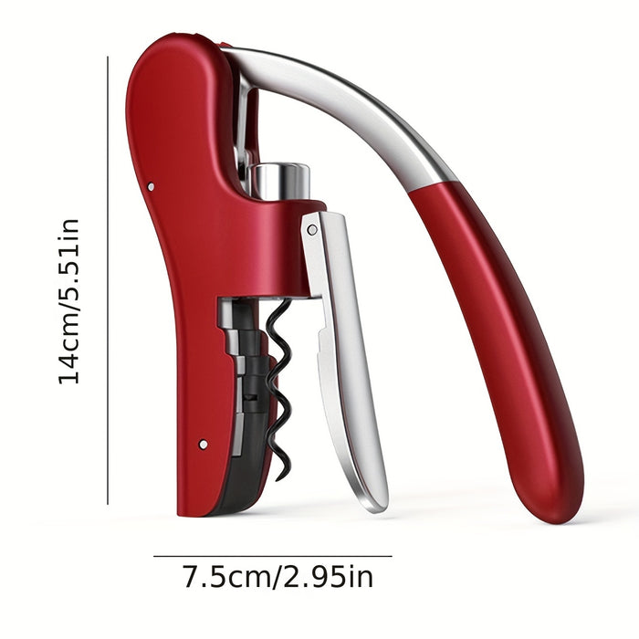 Ergonomic Corkscrew Wine Bottle Opener with Lever Mechanism – Home & Professional Use | Thomler