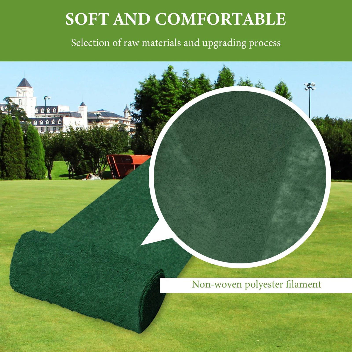 Biodegradable Lawn Repair Mat with Pre-Seeded Grass & Fertilizer for Bare Spots, Patchy Yards, Garden Restoration | Thomler