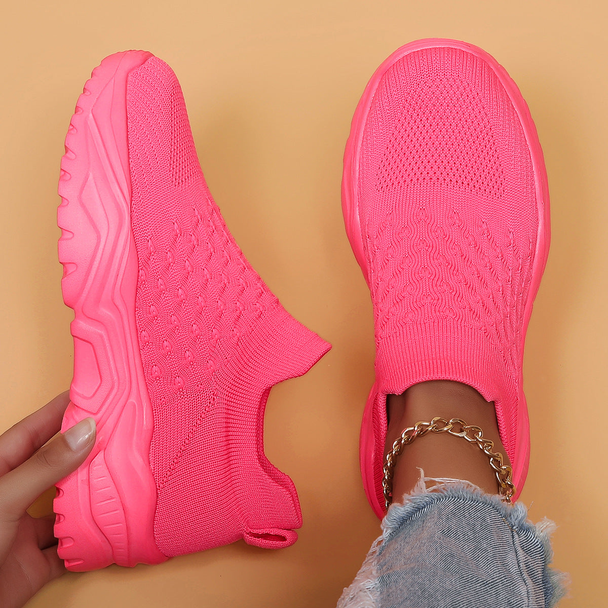 Lightweight Orthopedic Slip-On Sneakers Women's Cushioned Walking Shoes for Everyday Wear Breathable Canvas Footwear | Thomler