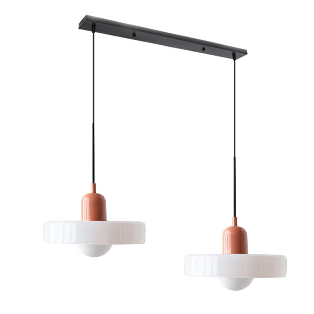 Pendant Light Glass Double Shade G9 35.0 cm Dining Room Kitchen Island Ceiling Fixture Modern Hanging Lamp | Thomler