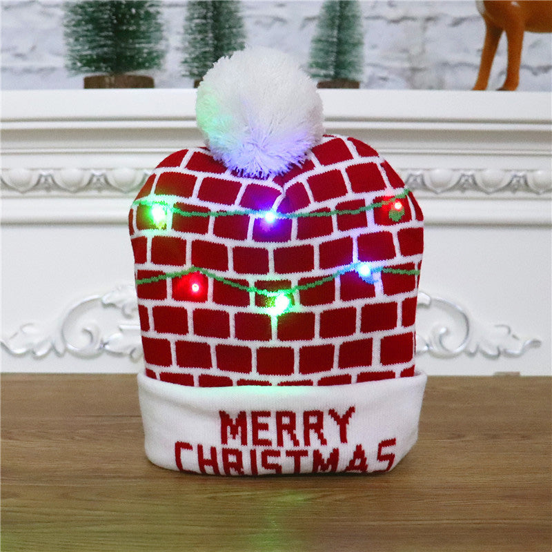 Illuminated Holiday Knit Cap with LED Lights – Festive Winter Beanie for Christmas Parties | Thomler