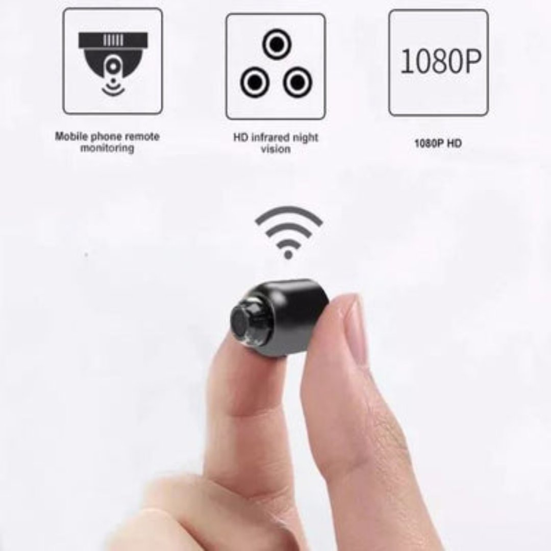 Compact WiFi Security Camera 1080P HD Motion Activated Night Vision Indoor Surveillance for Home Office Bedroom Nanny Cam Wireless Remote | Thomler