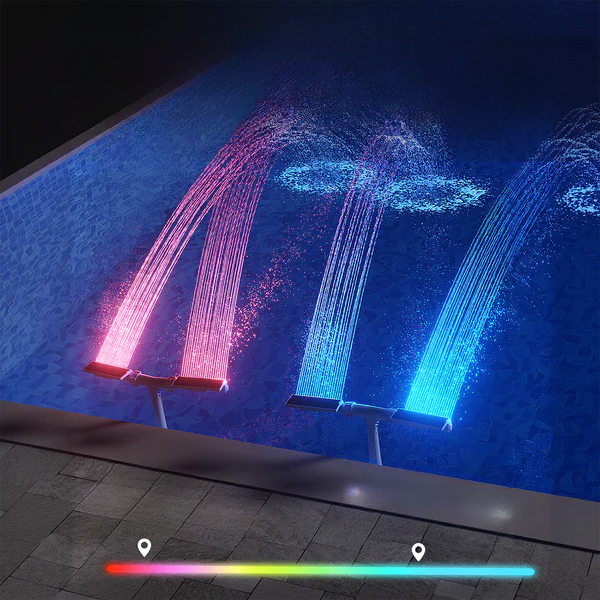 RGB Solar-Poolbrunnen — Verwandelt Ihren Pool jeden Abend in eine Lichtshow
